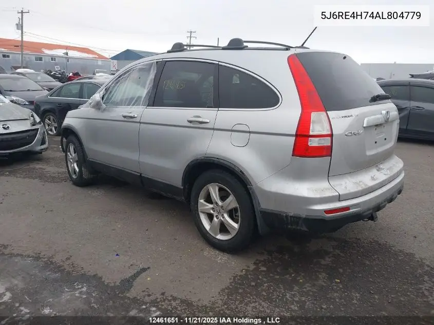5J6RE4H74AL804779 2010 Honda Cr-V Ex-L