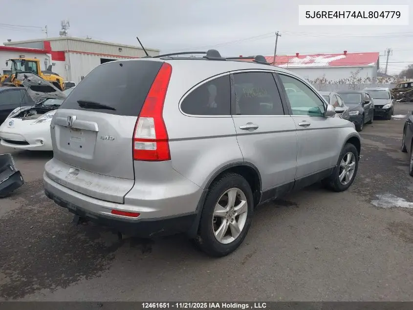 5J6RE4H74AL804779 2010 Honda Cr-V Ex-L