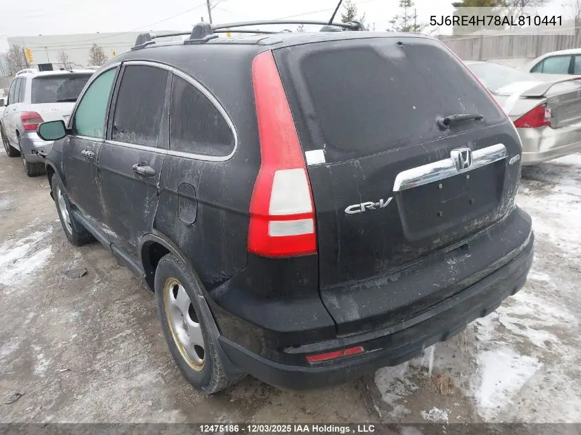 5J6RE4H78AL810441 2010 Honda Cr-V Ex-L