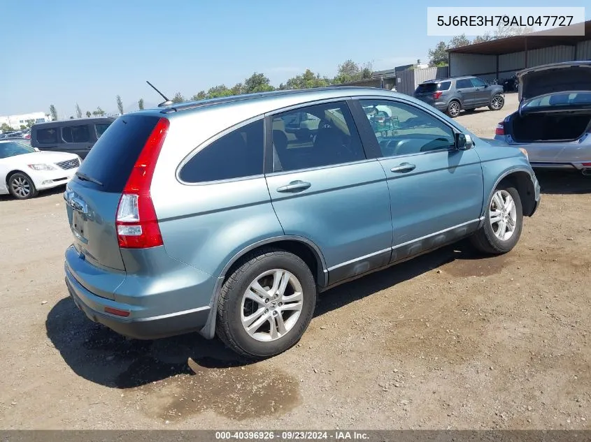 2010 Honda Cr-V Ex-L VIN: 5J6RE3H79AL047727 Lot: 40396926