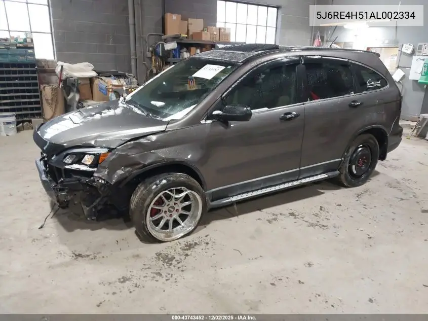 5J6RE4H51AL002334 2010 Honda Cr-V Ex