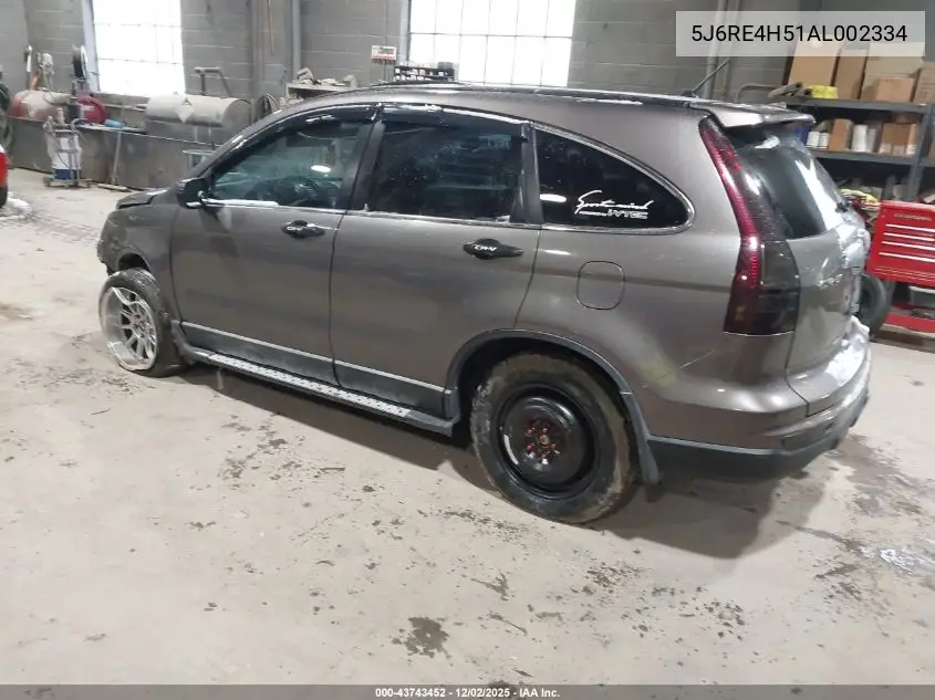 5J6RE4H51AL002334 2010 Honda Cr-V Ex