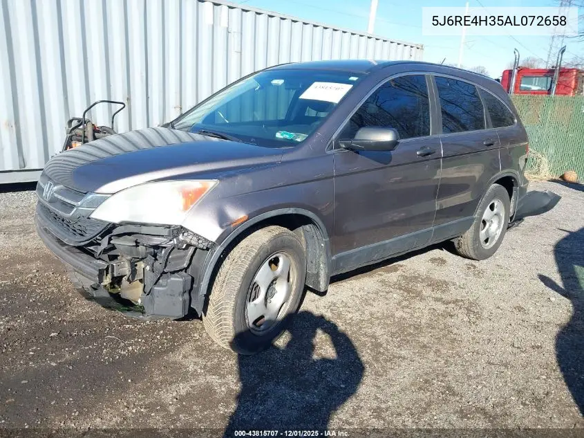 5J6RE4H35AL072658 2010 Honda Cr-V Lx