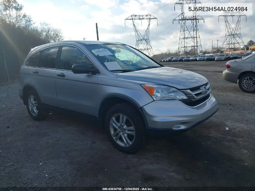 5J6RE3H54AL024984 2010 Honda Cr-V Ex