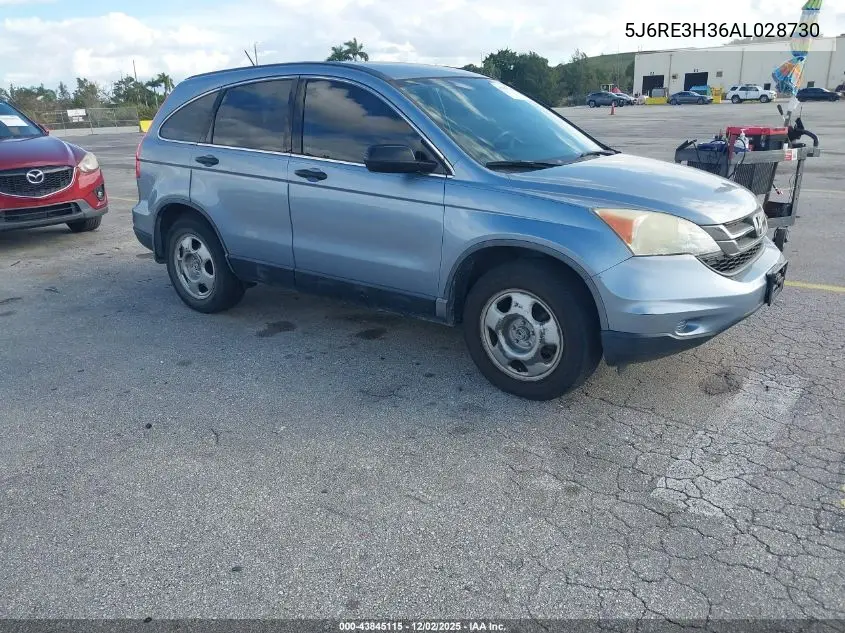 5J6RE3H36AL028730 2010 Honda Cr-V Lx
