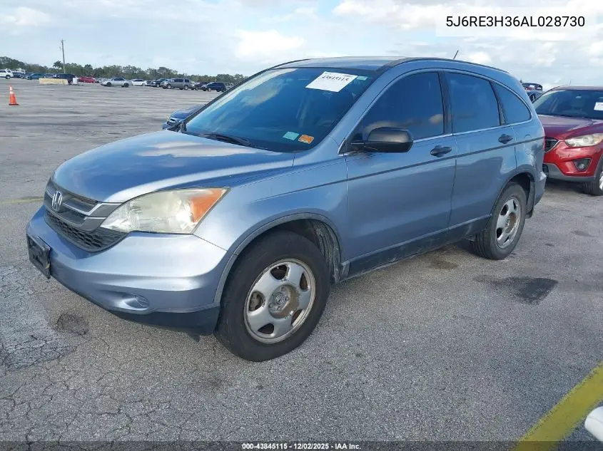 5J6RE3H36AL028730 2010 Honda Cr-V Lx