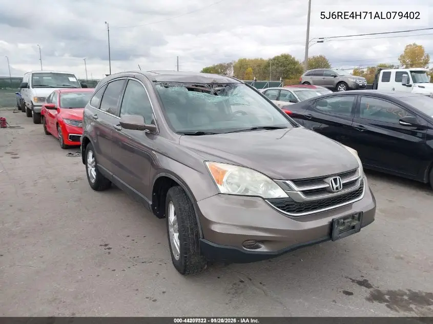 5J6RE4H71AL079402 2010 Honda Cr-V Ex-L