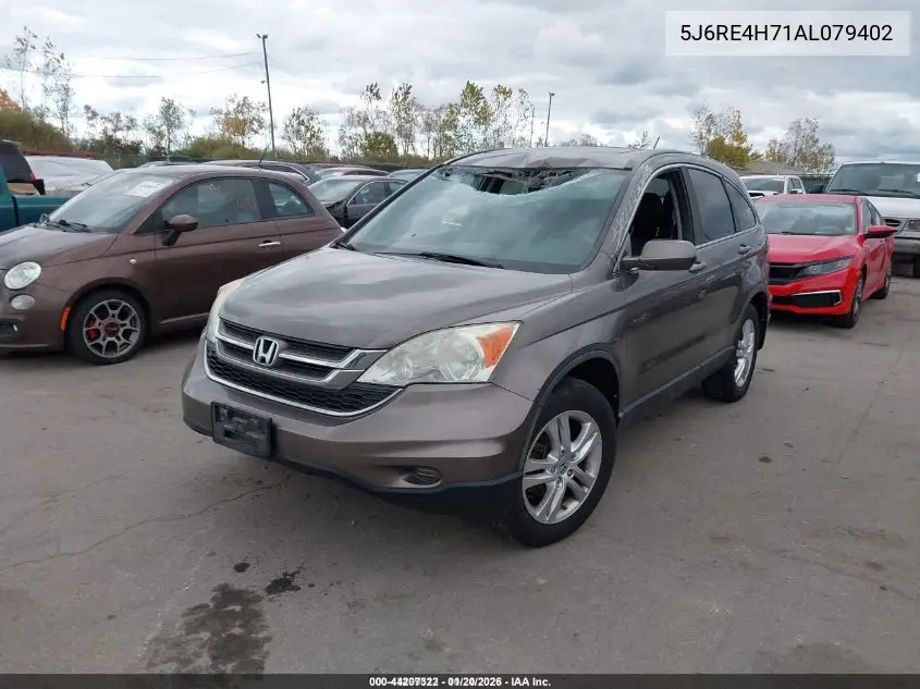 5J6RE4H71AL079402 2010 Honda Cr-V Ex-L