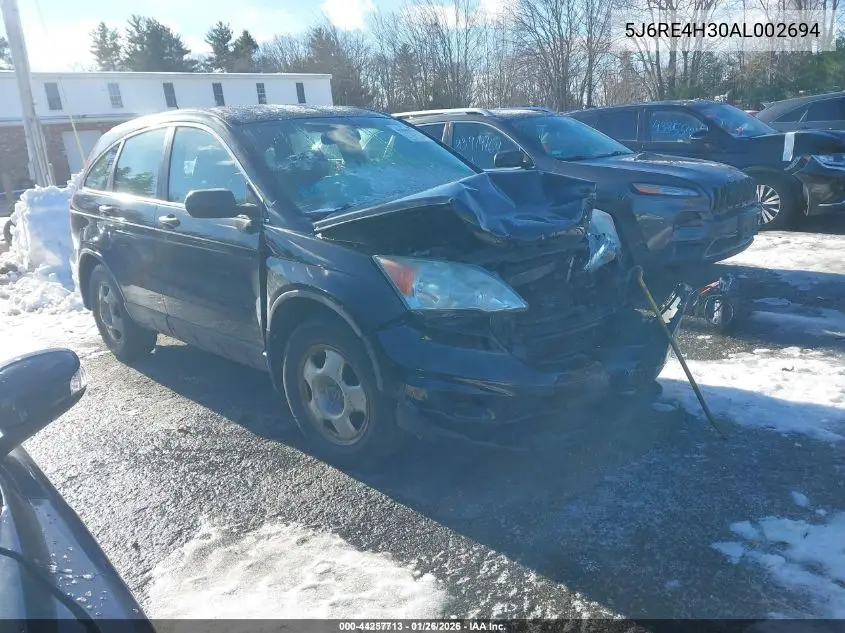 5J6RE4H30AL002694 2010 Honda Cr-V Lx