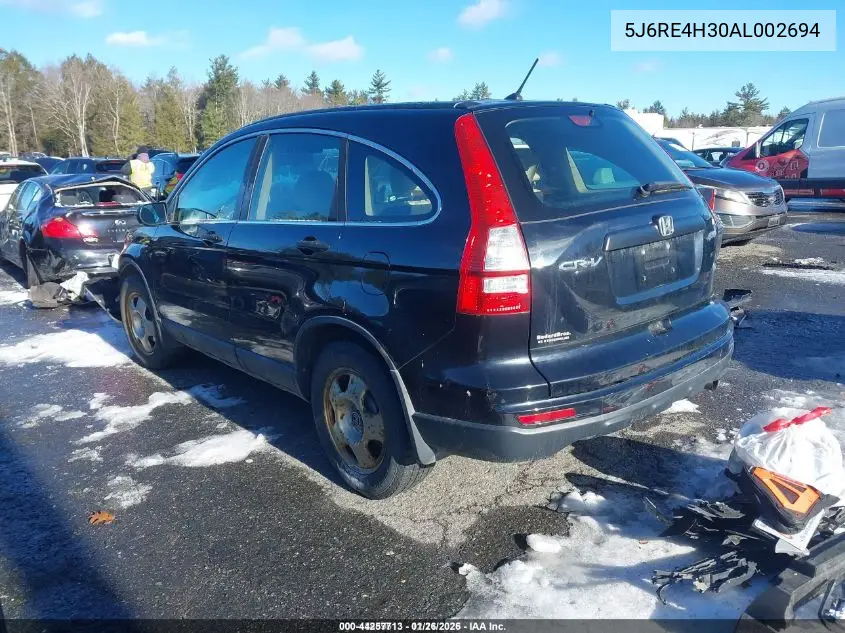 5J6RE4H30AL002694 2010 Honda Cr-V Lx