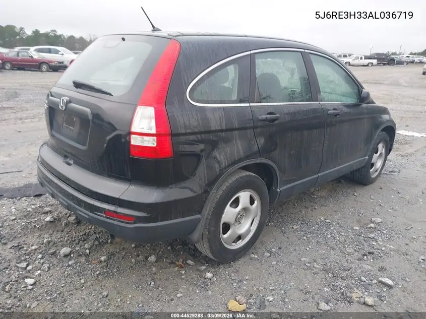 5J6RE3H33AL036719 2010 Honda Cr-V Lx