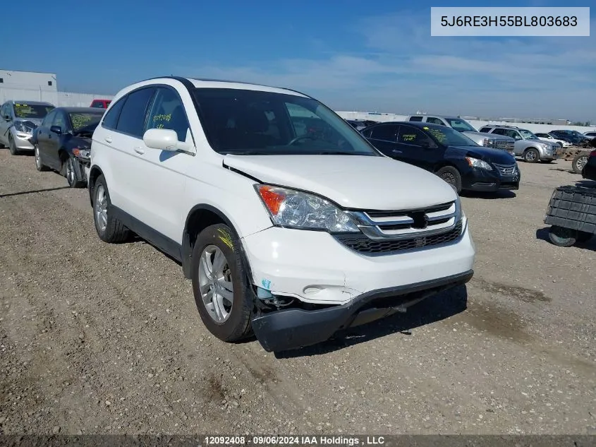 2011 Honda Cr-V VIN: 5J6RE3H55BL803683 Lot: 12092408