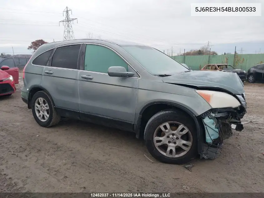 5J6RE3H54BL800533 2011 Honda Cr-V Ex