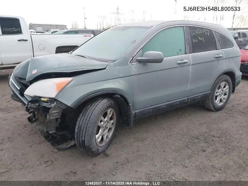 5J6RE3H54BL800533 2011 Honda Cr-V Ex