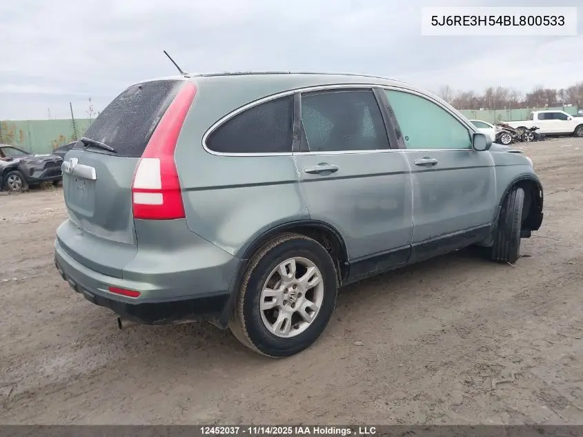 5J6RE3H54BL800533 2011 Honda Cr-V Ex