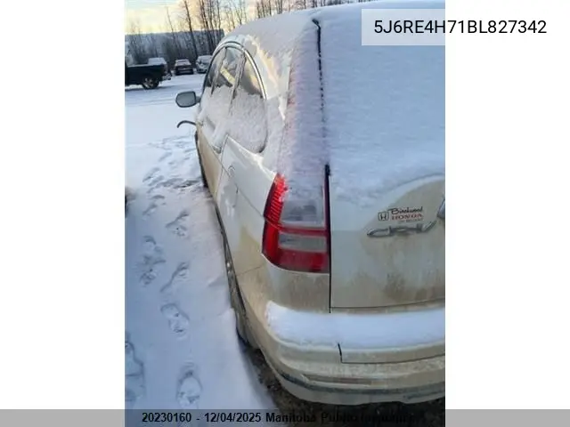 5J6RE4H71BL827342 2011 Honda Cr-V Ex-L