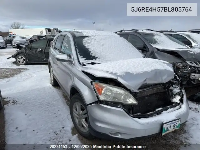 5J6RE4H57BL805764 2011 Honda Cr-V Ex