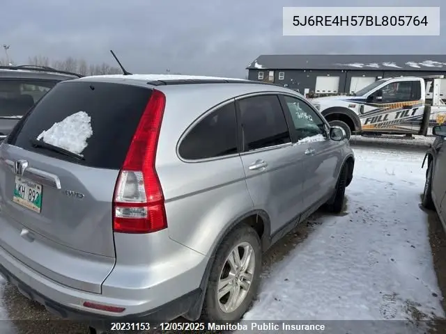 5J6RE4H57BL805764 2011 Honda Cr-V Ex