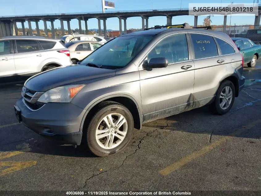 5J6RE4H54BL801218 2011 Honda Cr-V