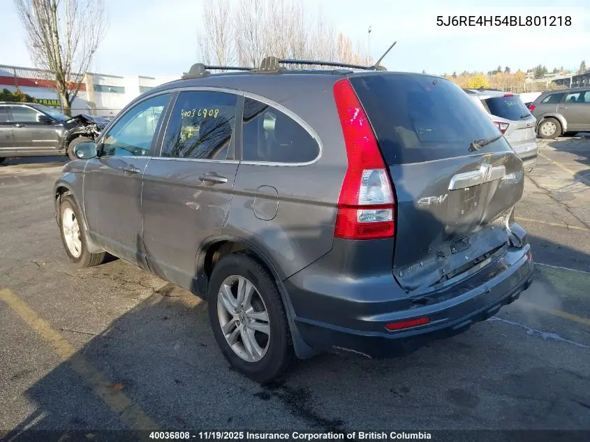 5J6RE4H54BL801218 2011 Honda Cr-V