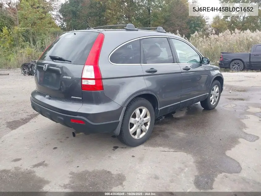5J6RE4H49BL001652 2011 Honda Cr-V Se