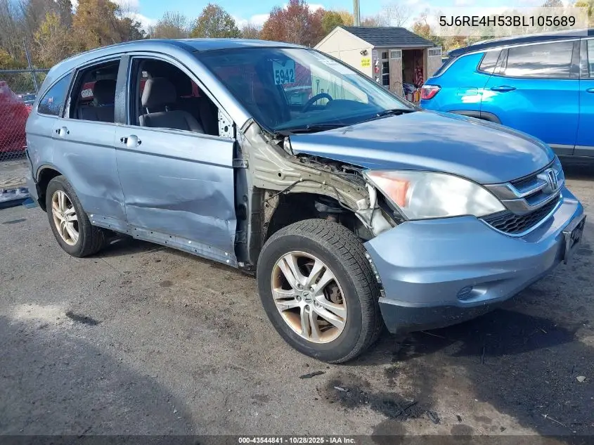 5J6RE4H53BL105689 2011 Honda Cr-V Ex