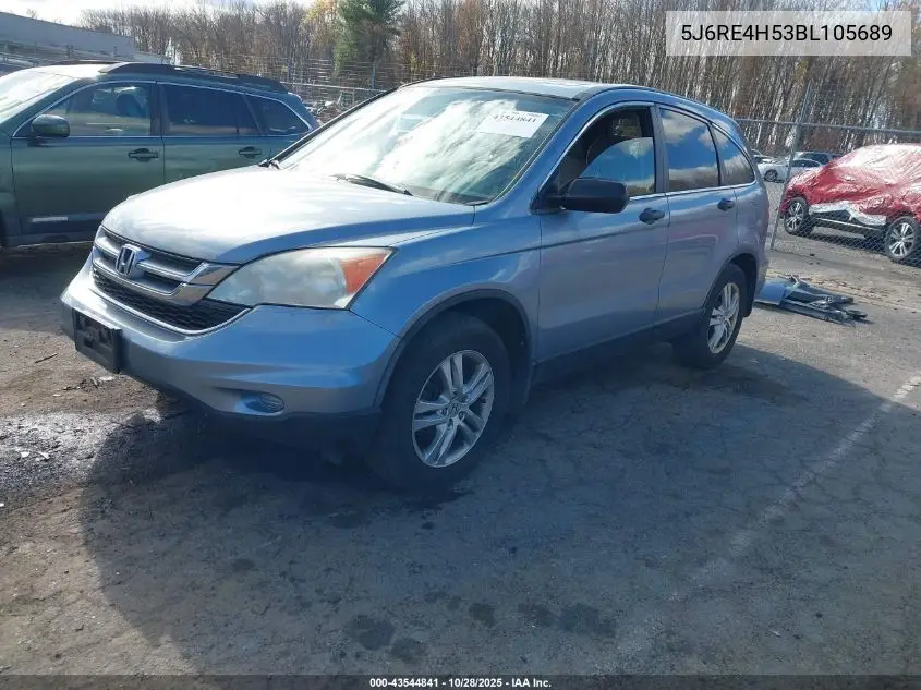 5J6RE4H53BL105689 2011 Honda Cr-V Ex