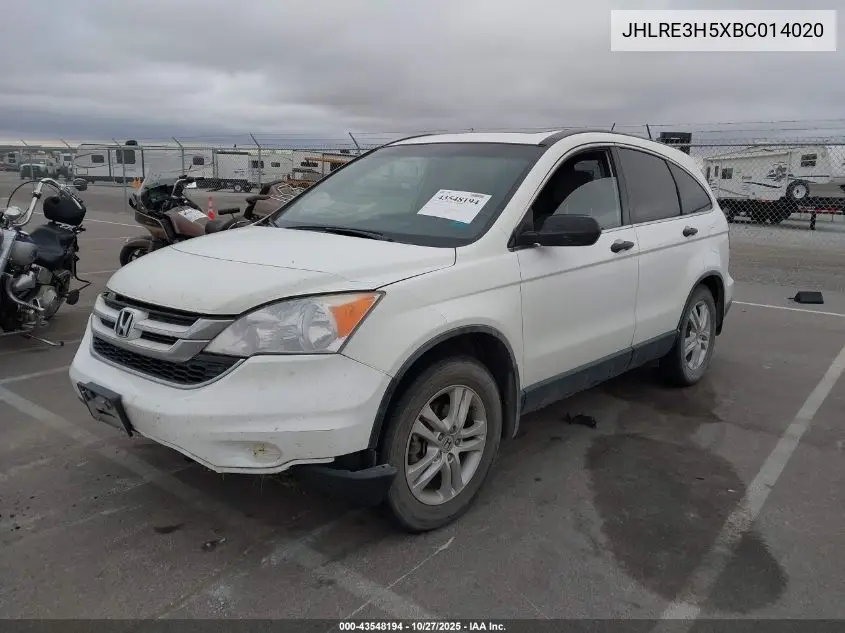 JHLRE3H5XBC014020 2011 Honda Cr-V Ex