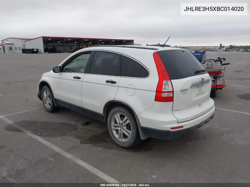 JHLRE3H5XBC014020 2011 Honda Cr-V Ex
