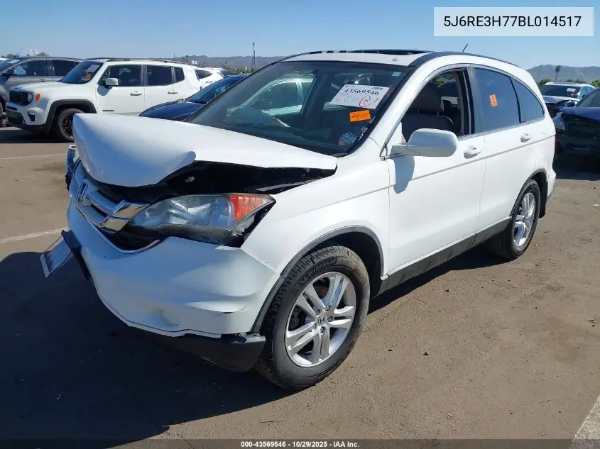 5J6RE3H77BL014517 2011 Honda Cr-V Ex-L