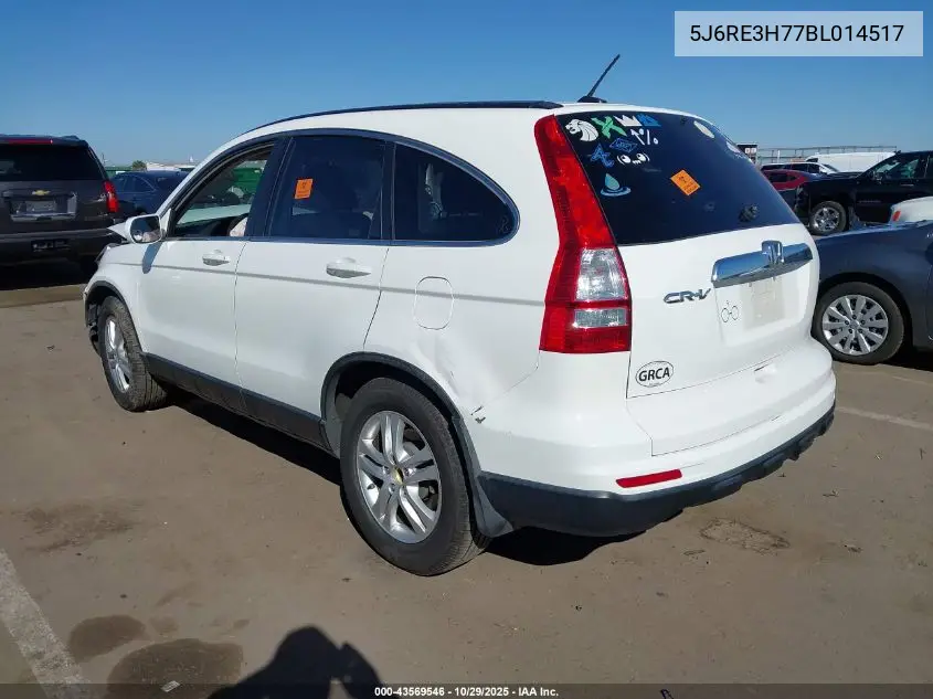 5J6RE3H77BL014517 2011 Honda Cr-V Ex-L