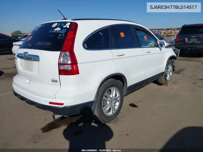 5J6RE3H77BL014517 2011 Honda Cr-V Ex-L