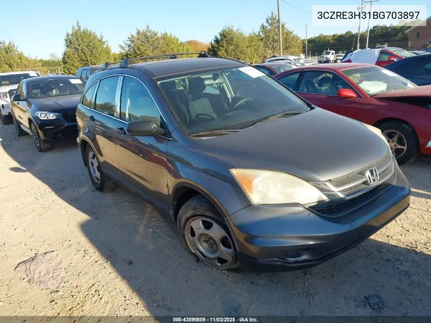 3CZRE3H31BG703897 2011 Honda Cr-V Lx