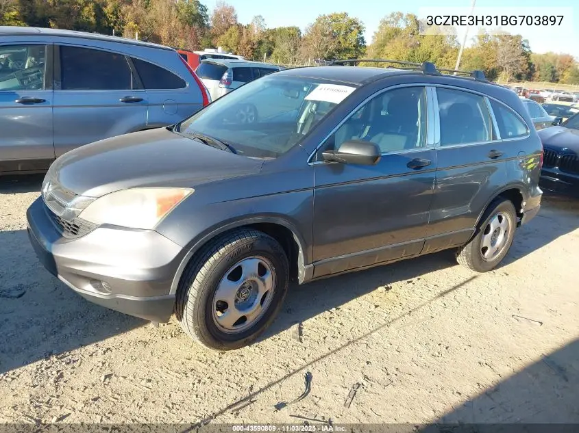 3CZRE3H31BG703897 2011 Honda Cr-V Lx