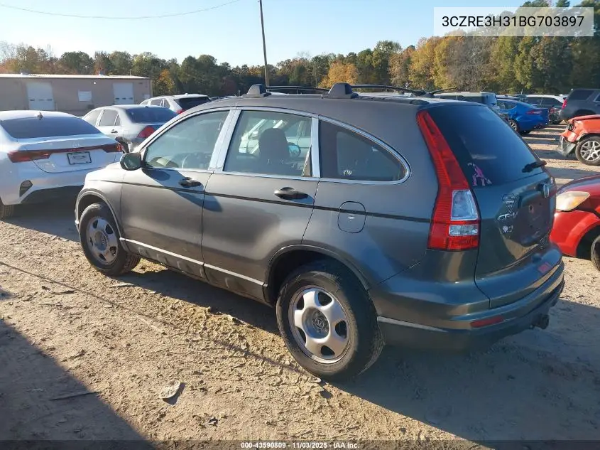 3CZRE3H31BG703897 2011 Honda Cr-V Lx