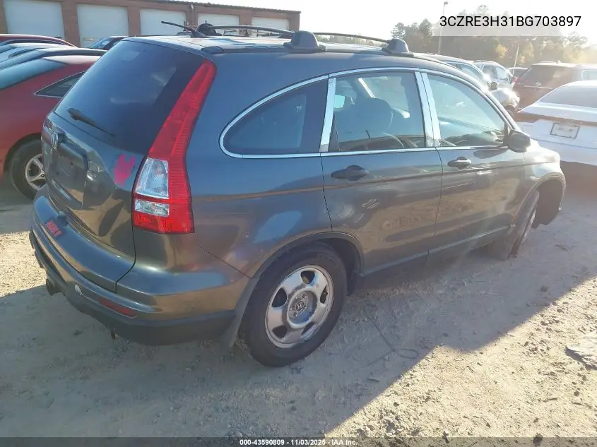 3CZRE3H31BG703897 2011 Honda Cr-V Lx