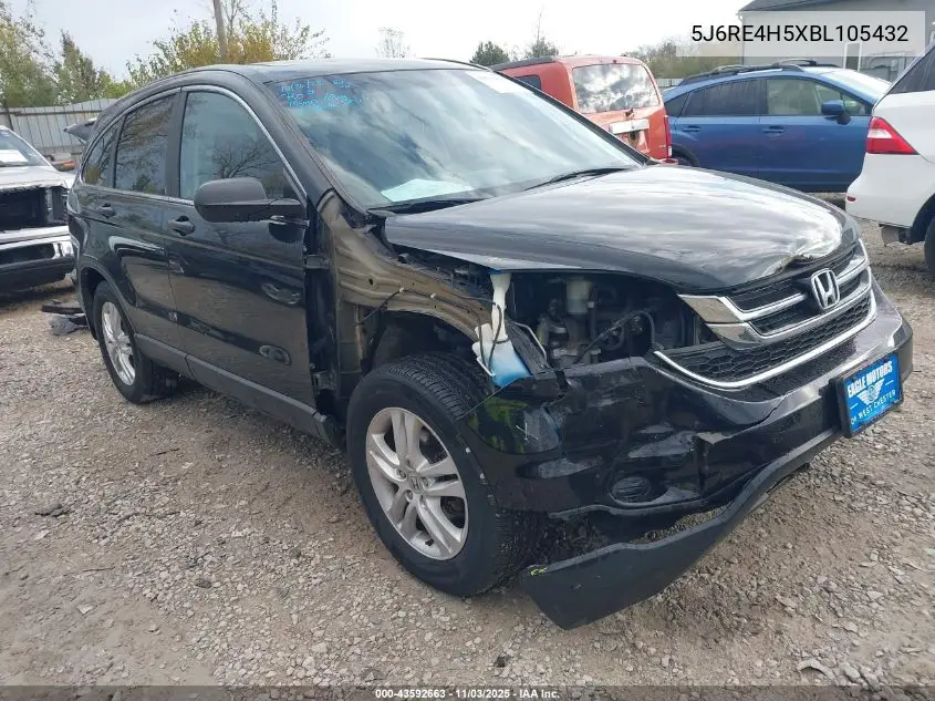 5J6RE4H5XBL105432 2011 Honda Cr-V Ex