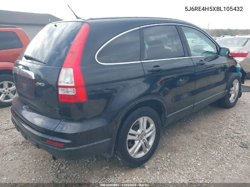5J6RE4H5XBL105432 2011 Honda Cr-V Ex