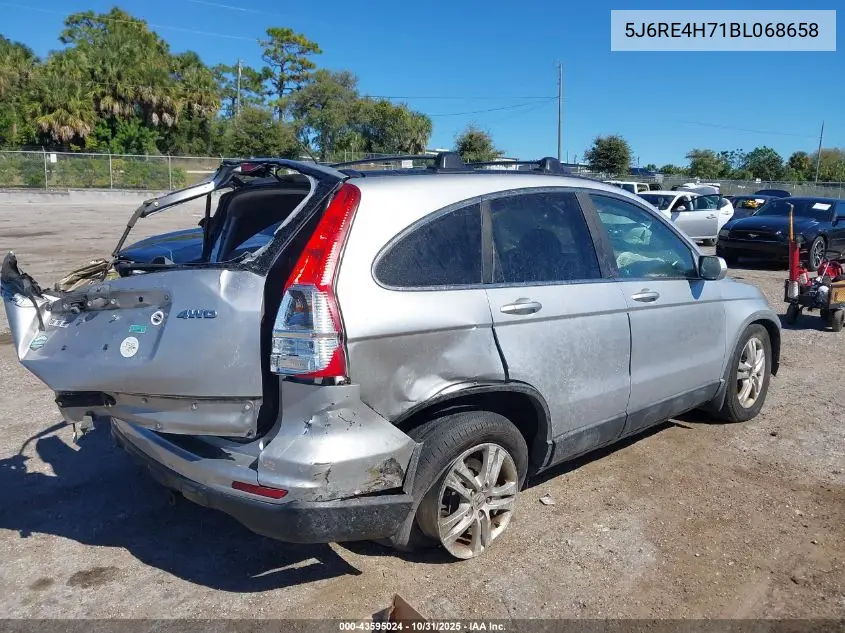 5J6RE4H71BL068658 2011 Honda Cr-V Ex-L