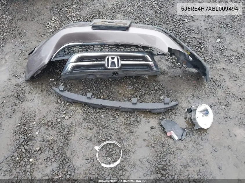 5J6RE4H7XBL009494 2011 Honda Cr-V Ex-L