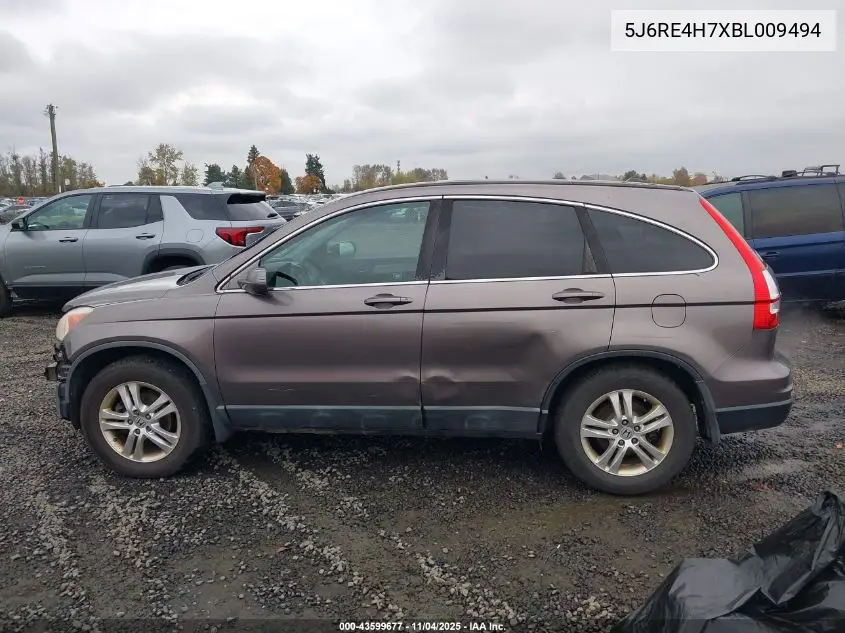 5J6RE4H7XBL009494 2011 Honda Cr-V Ex-L