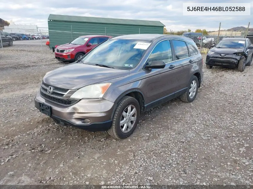 5J6RE4H46BL052588 2011 Honda Cr-V Se