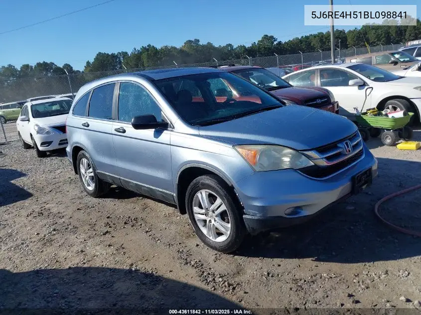 5J6RE4H51BL098841 2011 Honda Cr-V Ex