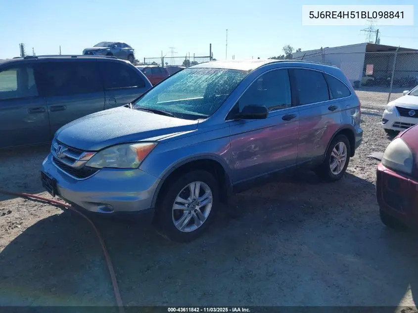 5J6RE4H51BL098841 2011 Honda Cr-V Ex