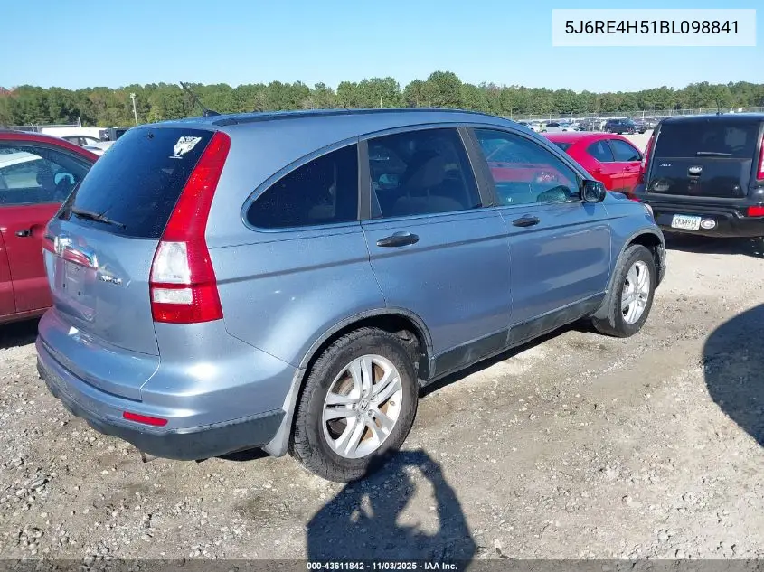 5J6RE4H51BL098841 2011 Honda Cr-V Ex
