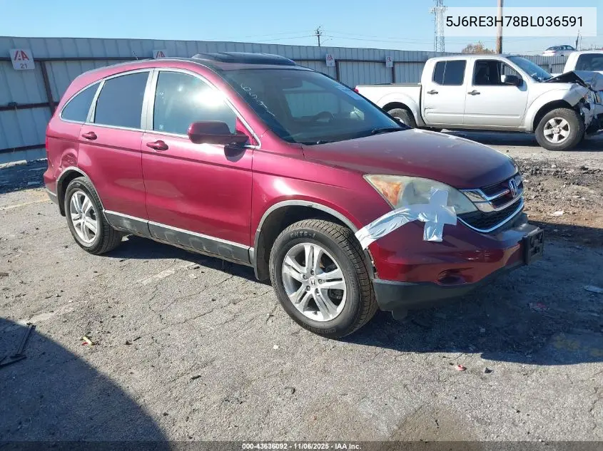 5J6RE3H78BL036591 2011 Honda Cr-V Ex-L