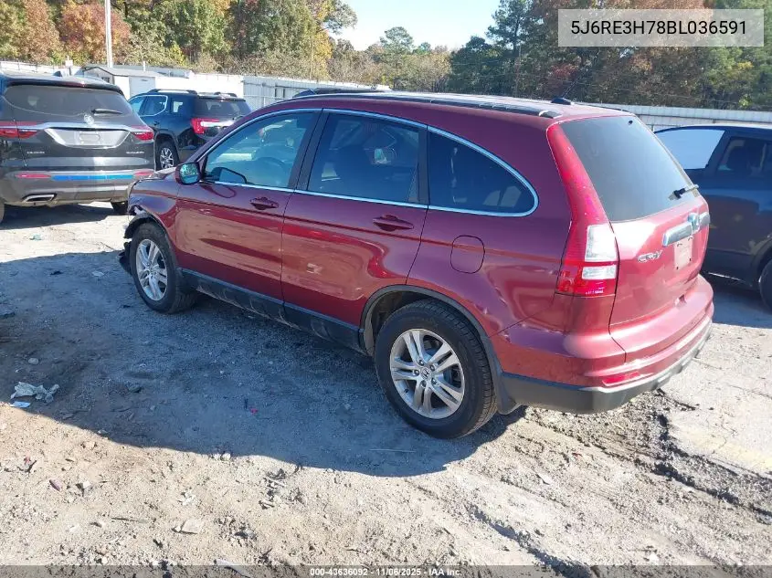5J6RE3H78BL036591 2011 Honda Cr-V Ex-L