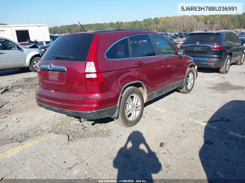 5J6RE3H78BL036591 2011 Honda Cr-V Ex-L