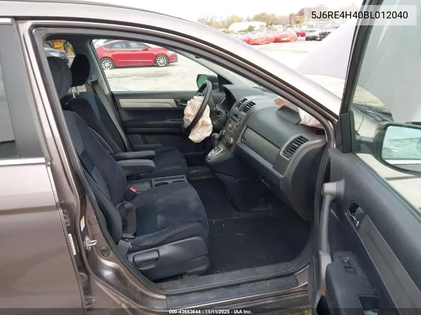 5J6RE4H40BL012040 2011 Honda Cr-V Se