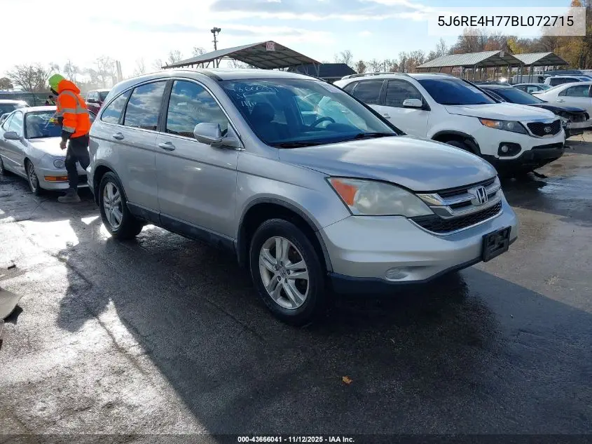 5J6RE4H77BL072715 2011 Honda Cr-V Ex-L